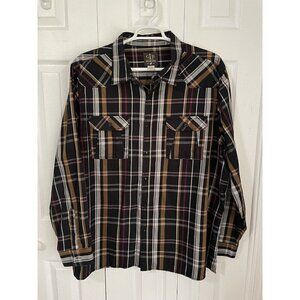 Gold Label Brand Mens Casual Button Down Shirt Size 4XL